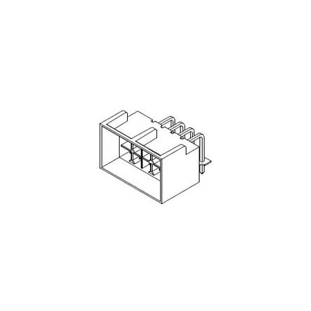 Molex Microfit Bmi Ra Dr Hdr Mfbl 15Au 10Ckt 444281032
